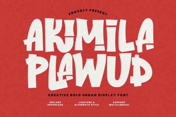 Akimila Plawud: The Bold Display Font for High-Impact Campaigns