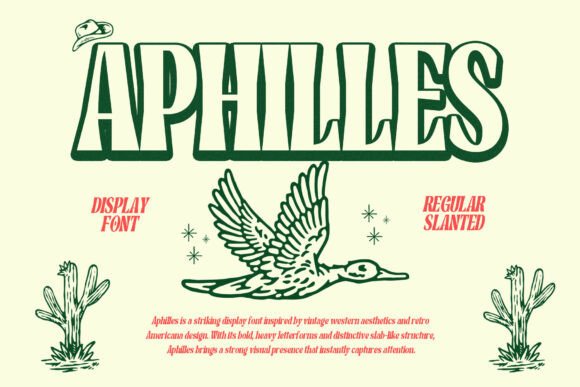 Aphilles: A Premium Display Font for Bold Editorial Design