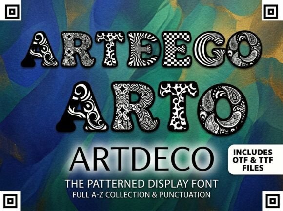 Artdeco: The Maximalist Typeface for Handmade Branding