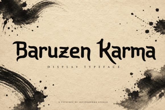Baruzen Karma: The Bold Display Font for Stronger Brand Identity