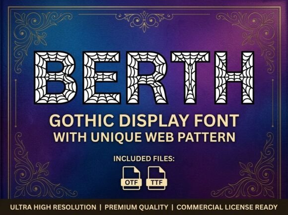 Berth Typeface Review: A Haunting Display Font for Bold Digital Brands