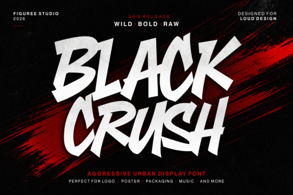 Black Crush: The Bold Display Font for Handmade Brands