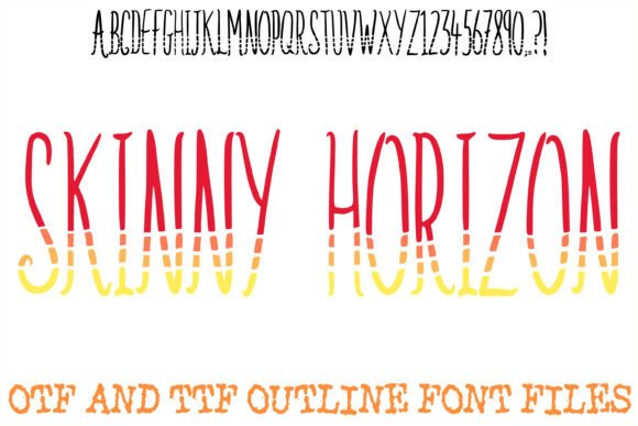 Bringing Elegance to Your Shop with Skinny Horizon Typeface