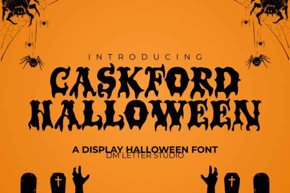 Caskford Halloween: The Perfect Display Typeface for Seasonal Branding
