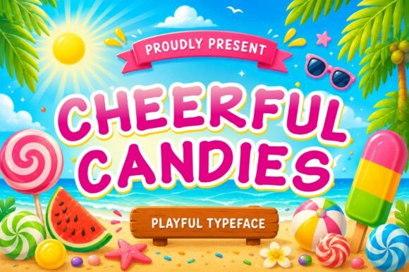 Cheerful Candies: The Vibrant Typeface for Bold Branding