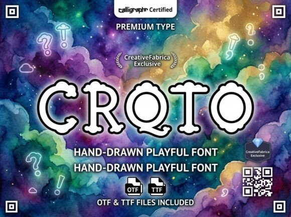Croto: A Whimsical Display Typeface for Digital Brands