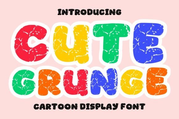 Cute Grunge Font for Editorial Design