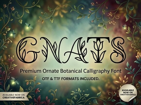 Gnats: A Wild-and-Woven Display Typeface for Editorial Design