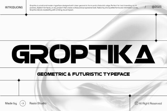 How Groptika Transforms Small Business Branding with a Bold Display Typeface