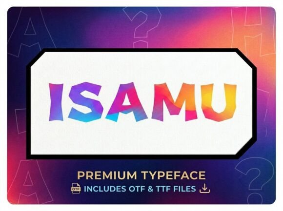 Isamu Font Review: A Bold Display Typeface for Creative Branding
