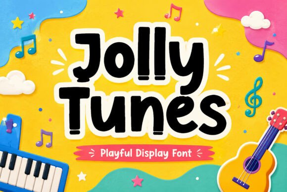Jolly Tunes: A Playful Display Typeface for Modern Web Design