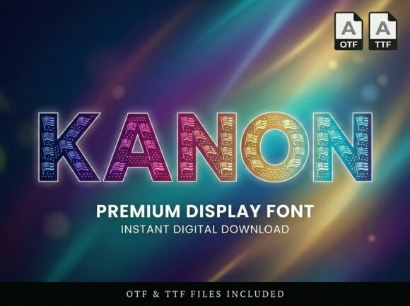 Kanon: The Stunning Display Font for Handmade Brands