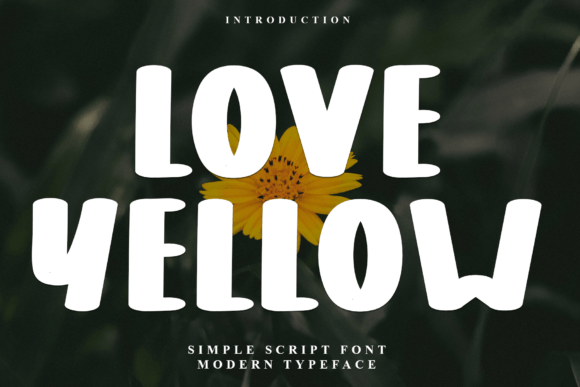 Love Yellow: A Festive Display Typeface for Editorial Design