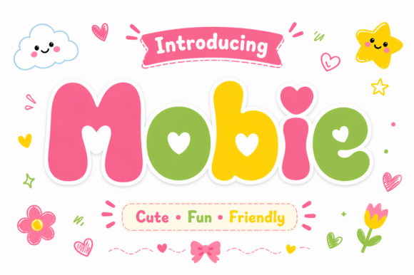 Mobie: A Joyful Display Font for Modern Editorial Design