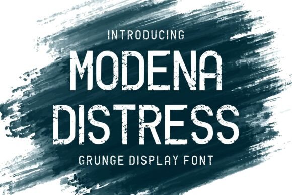 Modena Distress: A Bold Typeface for Authentic Editorial Design
