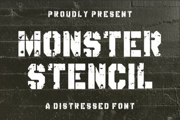 Monster Stencil: A Rugged Typeface for Bold Editorial Design