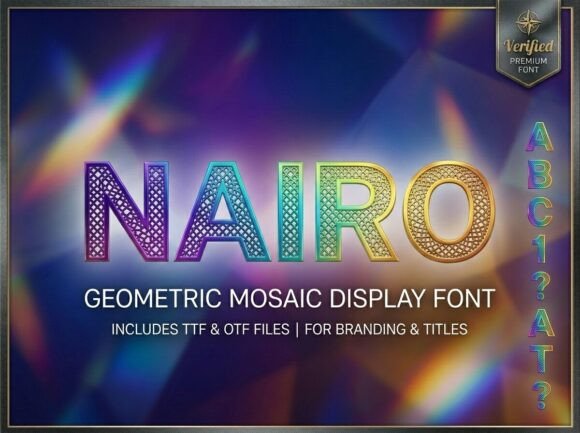 Nairo: A Bold Display Font for Raw Brand Identity