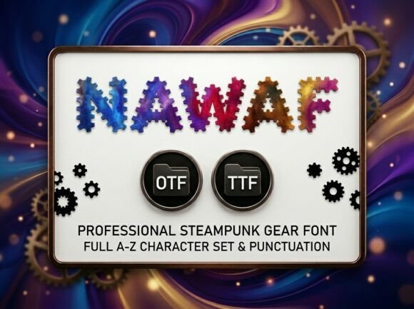 Nawaf: A Natural Display Font for Authentic Brand Identity