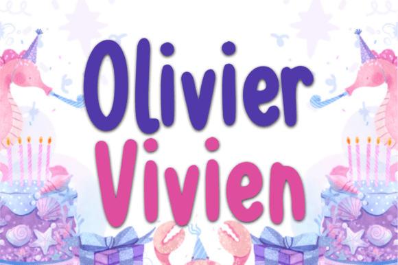 Olivier Vivien: A Playful Display Font for Joyful Branding