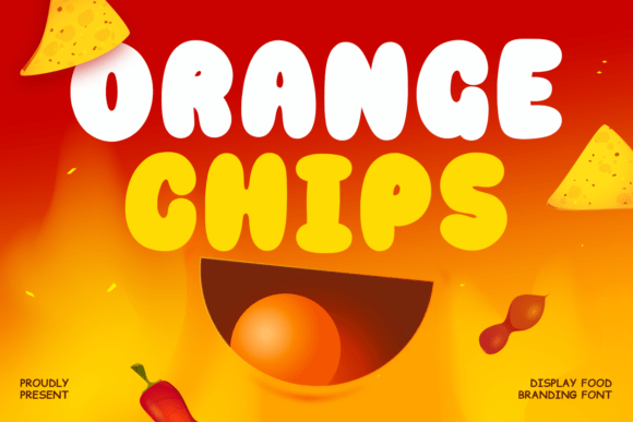 Orange Chips: A Playful Typeface for Fresh Editorial Design