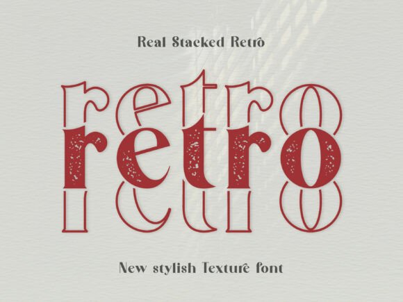 Real Stacked Retro: A Vintage Display Font for Bold Branding