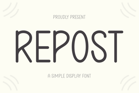 Repost: A Modern Display Typeface for Editorial Clarity