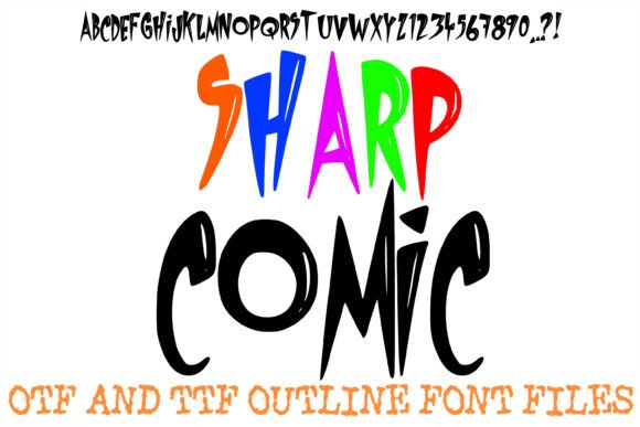 Sharp Comic: The Bold Display Typeface for High-Energy Branding