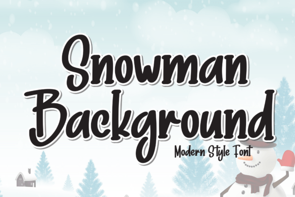 Snowman Background: The Premium Display Font for Holiday Campaigns