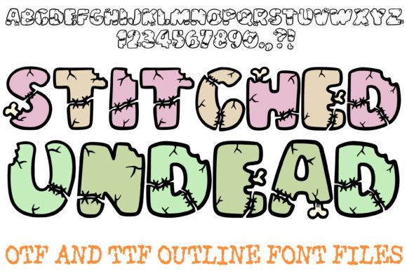 Stitched Undead: The Bold Typeface for Scroll-Stopping Marketing