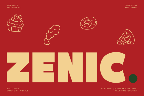 Zenic: The Bold Display Typeface for Modern Editorial Design